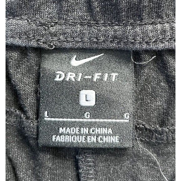 Nike Dri-Fit Gray Athletic Shorts Drawstring Mens Size Large Cotten Blend - Picture 7 of 8